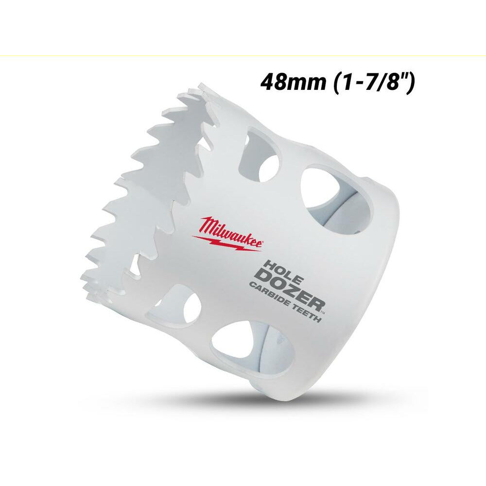 Milwaukee 49560719 48mm (1-7/8") HOLE DOZER Carbide Teeth Bi-Metal Hole Saw