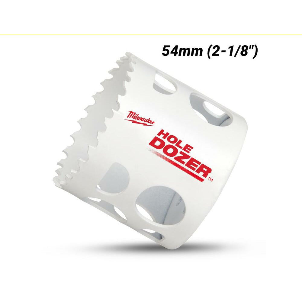 Milwaukee 49560722 54mm (2-1/8") HOLE DOZER Carbide Teeth Bi-Metal Hole Saw