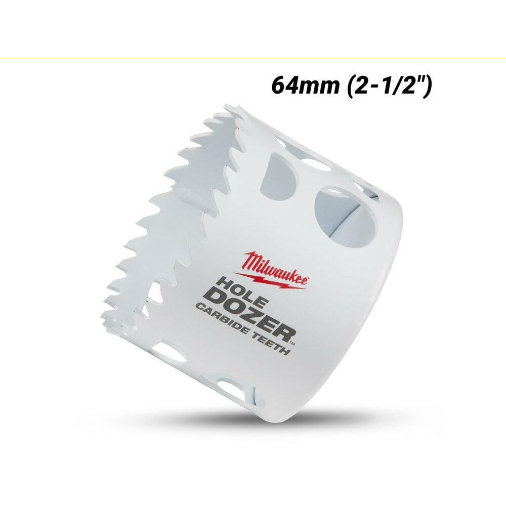 Milwaukee 49560727 64mm (2-1/2") HOLE DOZER Carbide Teeth Bi-Metal Hole Saw