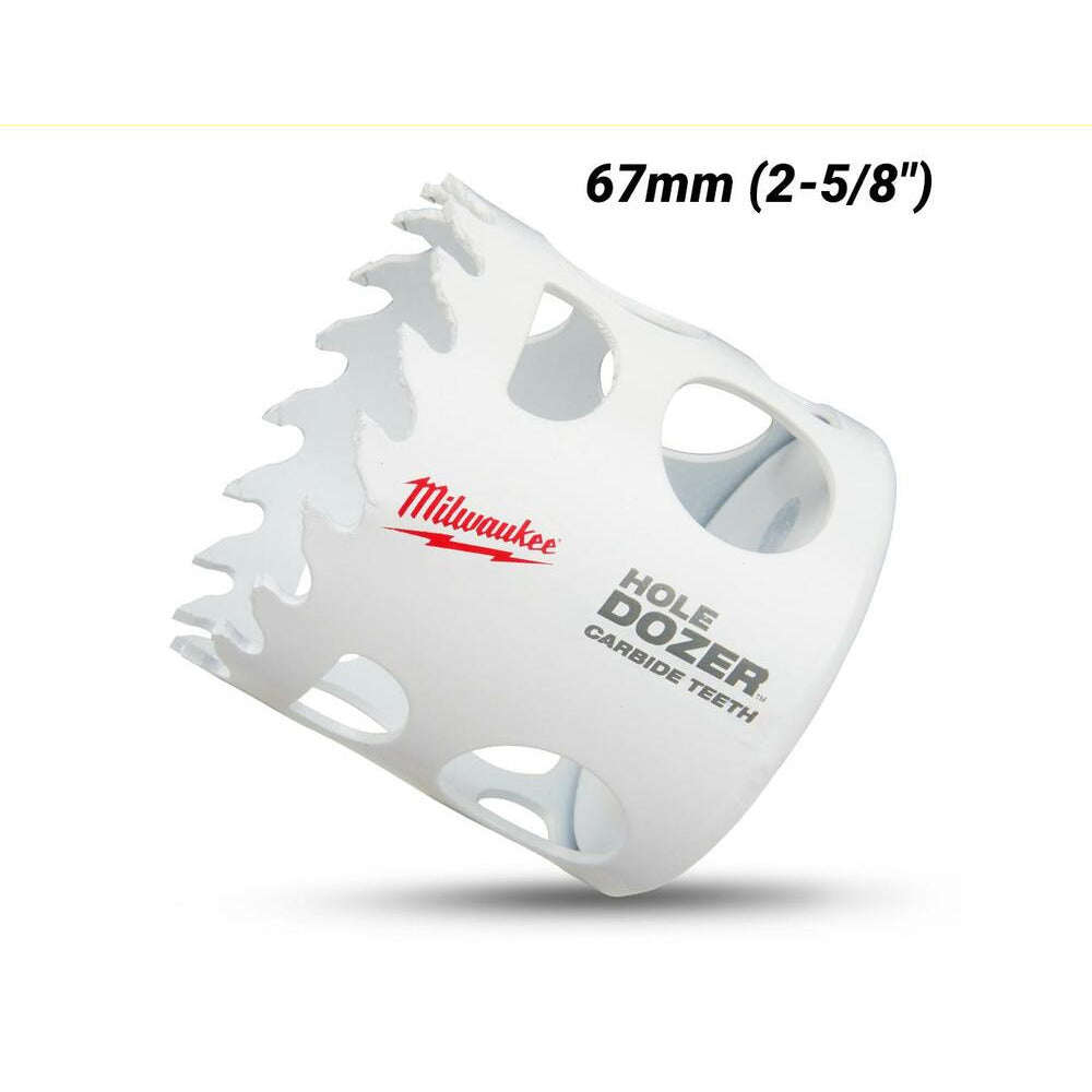 Milwaukee 49560729 67mm (2-5/8") HOLE DOZER Carbide Teeth Bi-Metal Hole Saw