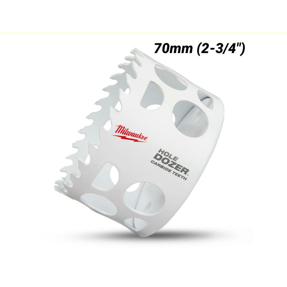 Milwaukee 49560731 70mm (2-3/4") HOLE DOZER Carbide Teeth Bi-Metal Hole Saw