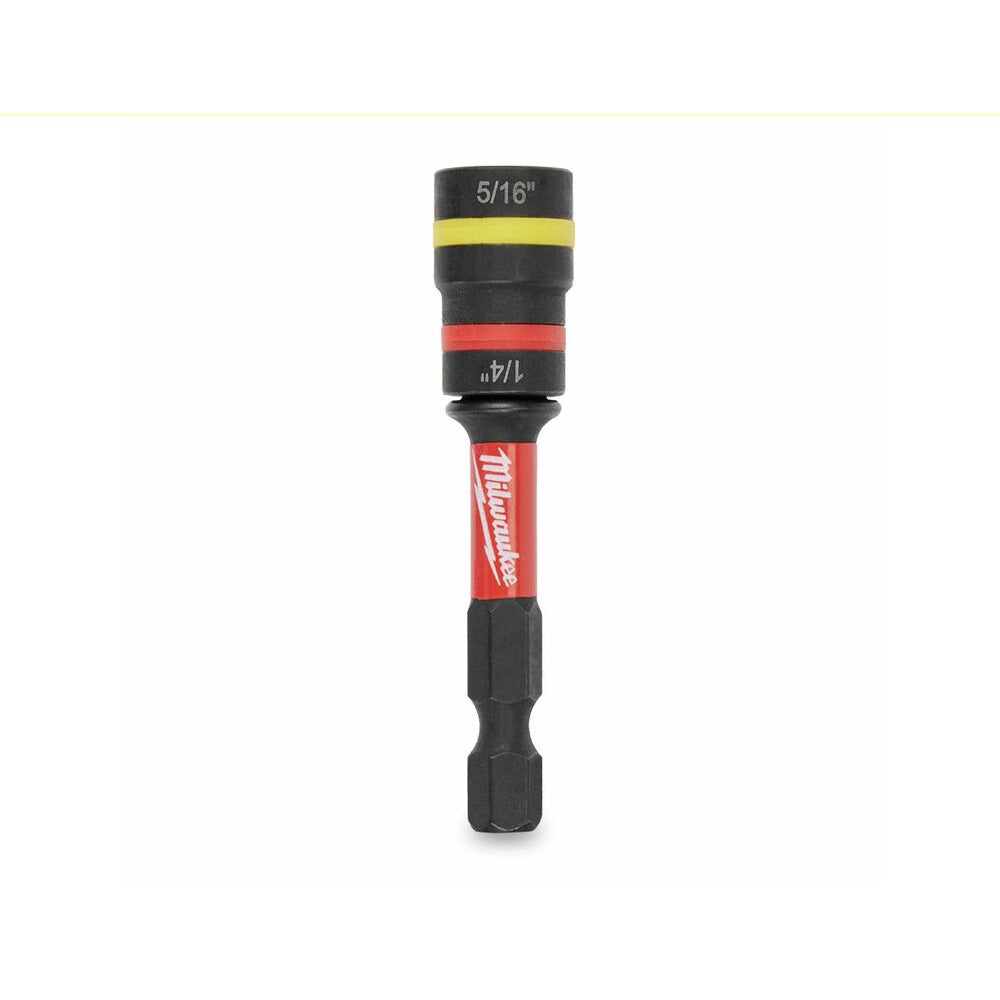 Milwaukee 49664541 1/4" & 5/16" SHOCKWAVE QUIK-CLEAR 2-in-1 Magnetic Nut Driver