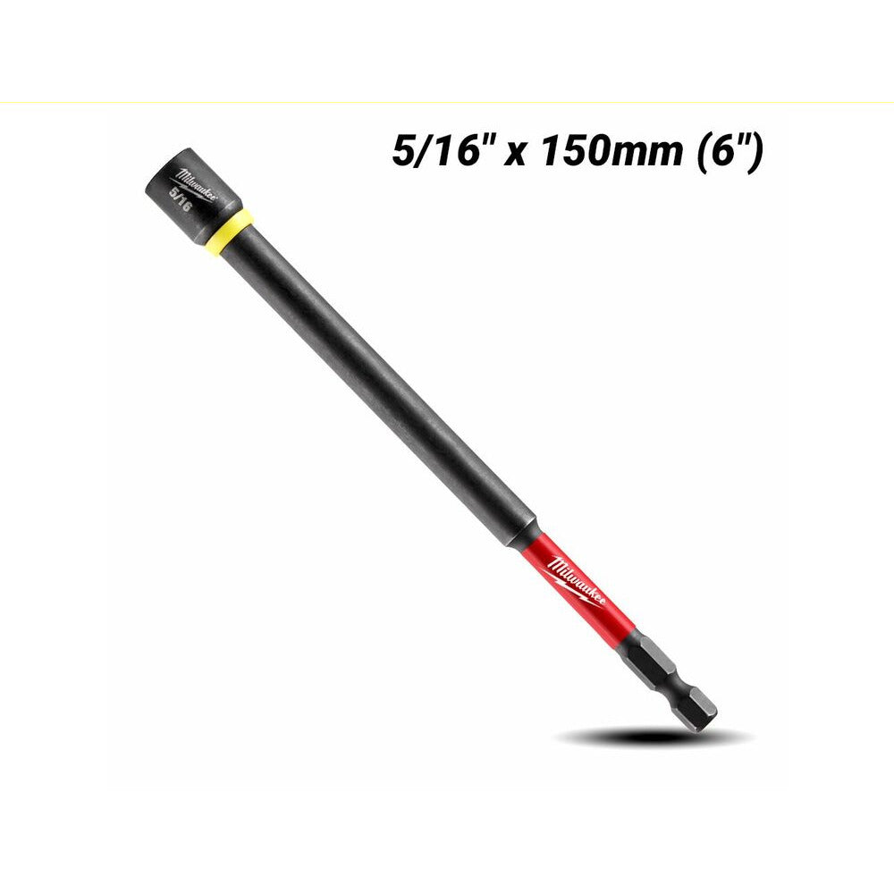 Milwaukee 49664583 5/16" x 150mm (6") Shockwave Power Bit Magnetic Nut Driver