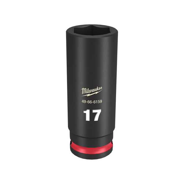 Milwaukee SHOCKWAVE 3/8in Drive 17mm Deep 6 Point Impact Socket 49666159