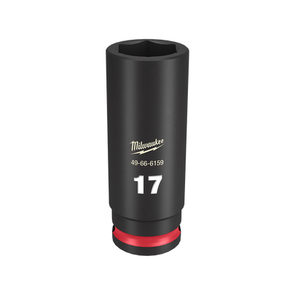 Milwaukee SHOCKWAVE 3/8in Drive 17mm Deep 6 Point Impact Socket 49666159
