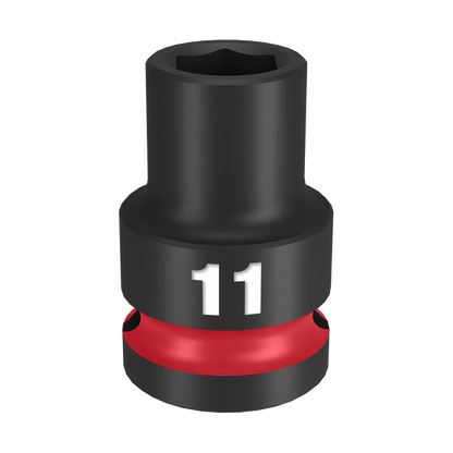 Milwaukee SHOCKWAVE 1/2in Drive 11mm Standard 6 Point Impact Socket 49666243