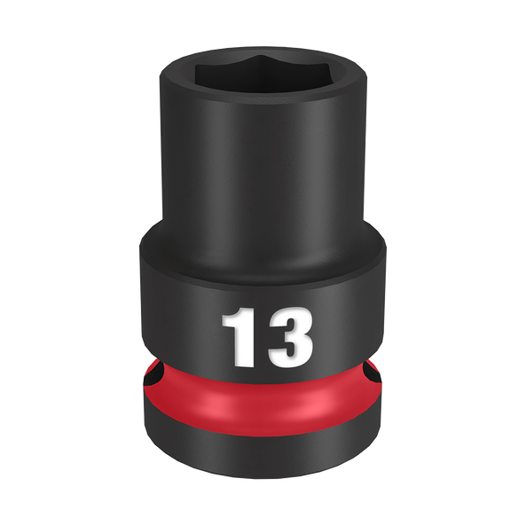 Milwaukee SHOCKWAVE 1/2in Drive 13mm Standard 6 Point Impact Socket 49666245