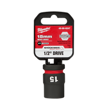 Milwaukee SHOCKWAVE 1/2in Drive 15mm Standard 6 Point Impact Socket 49666247