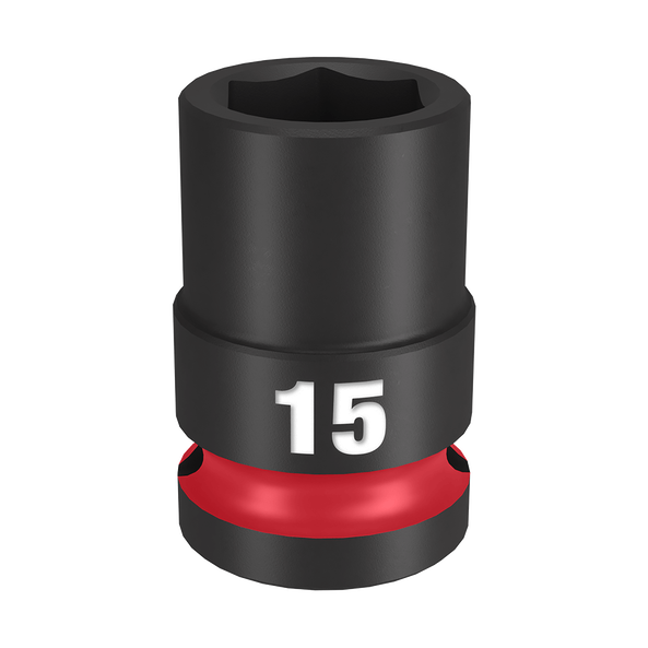 Milwaukee SHOCKWAVE 1/2in Drive 15mm Standard 6 Point Impact Socket 49666247