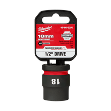 Milwaukee SHOCKWAVE 1/2in Drive 18mm Standard 6 Point Impact Socket 49666250