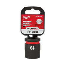 Milwaukee SHOCKWAVE 1/2in Drive 19mm Standard 6 Point Impact Socket 49666251