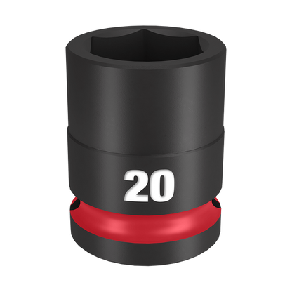 Milwaukee SHOCKWAVE 1/2in Drive 20mm Standard 6 Point Impact Socket 49666252