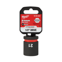 Milwaukee SHOCKWAVE 1/2in Drive 21mm Standard 6 Point Impact Socket 49666253