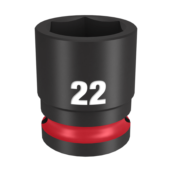Milwaukee SHOCKWAVE 1/2in Drive 22mm Standard 6 Point Impact Socket 49666254