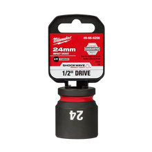 Milwaukee SHOCKWAVE 1/2in Drive 24mm Standard 6 Point Impact Socket 49666256