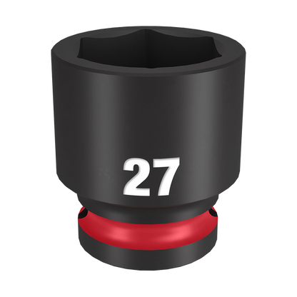 Milwaukee SHOCKWAVE 1/2in Drive 27mm Standard 6 Point Impact Socket 49666259