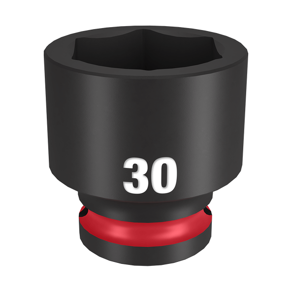 Milwaukee SHOCKWAVE 1/2in Drive 30mm Standard 6 Point Impact Socket 49666262