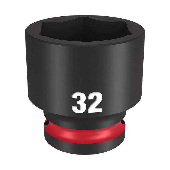 Milwaukee SHOCKWAVE 1/2in Drive 32mm Standard 6 Point Impact Socket 49666264