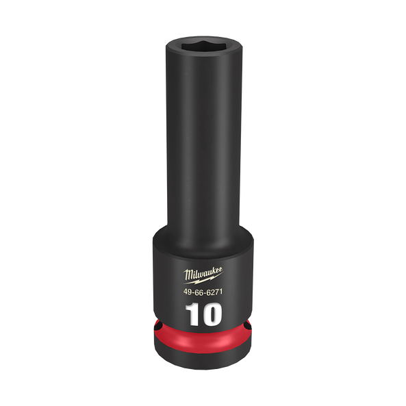 Milwaukee SHOCKWAVE 1/2in Drive 10mm Deep 6 Point Impact Socket 49666271