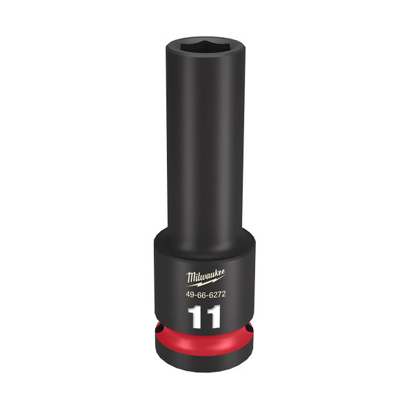 Milwaukee SHOCKWAVE 1/2in Drive 11mm Deep 6 Point Impact Socket 49666272