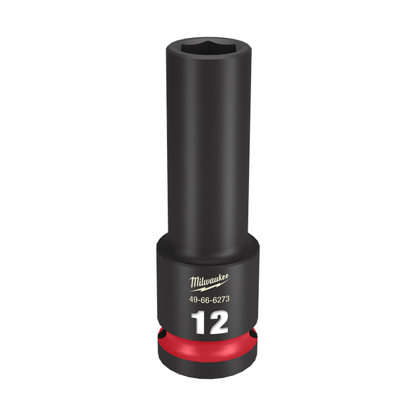 Milwaukee SHOCKWAVE 1/2in Drive 12mm Deep 6 Point Impact Socket 49666273