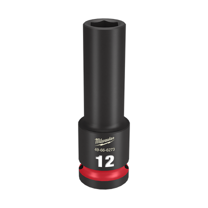 Milwaukee SHOCKWAVE 1/2in Drive 12mm Deep 6 Point Impact Socket 49666273