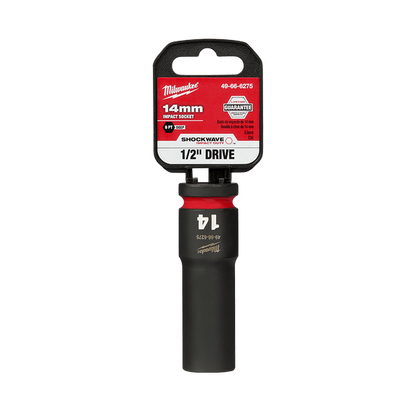 Milwaukee SHOCKWAVE 1/2in Drive 14mm Deep 6 Point Impact Socket 49666275