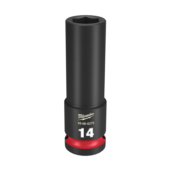 Milwaukee SHOCKWAVE 1/2in Drive 14mm Deep 6 Point Impact Socket 49666275