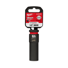 Milwaukee SHOCKWAVE 1/2in Drive 15mm Deep 6 Point Impact Socket 49666276