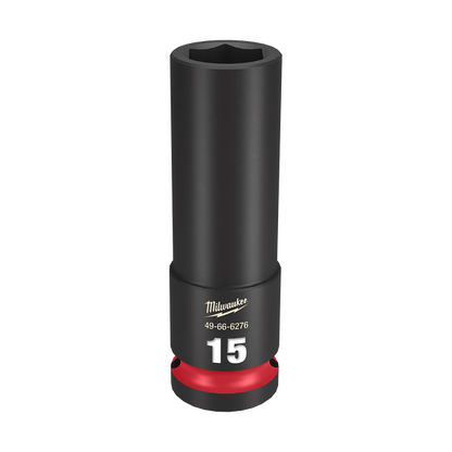 Milwaukee SHOCKWAVE 1/2in Drive 15mm Deep 6 Point Impact Socket 49666276
