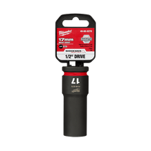 Milwaukee SHOCKWAVE 1/2in Drive 17mm Deep 6 Point Impact Socket 49666278