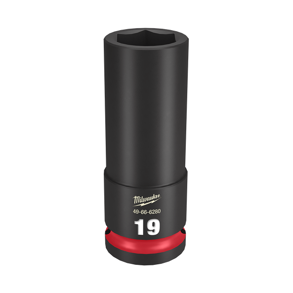 Milwaukee SHOCKWAVE 1/2in Drive 19mm Deep 6 Point Impact Socket 49666280
