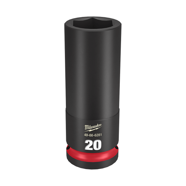 Milwaukee SHOCKWAVE 1/2in Drive 20mm Deep 6 Point Impact Socket 49666281