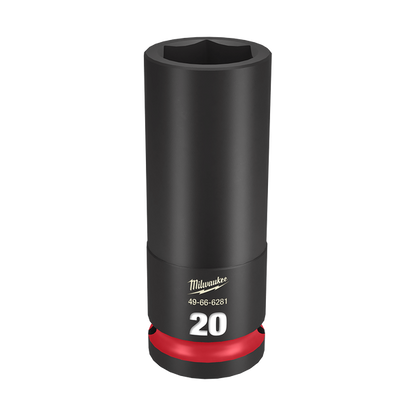 Milwaukee SHOCKWAVE 1/2in Drive 20mm Deep 6 Point Impact Socket 49666281