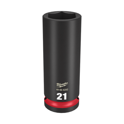 Milwaukee SHOCKWAVE 1/2in Drive 21mm Deep 6 Point Impact Socket 49666282