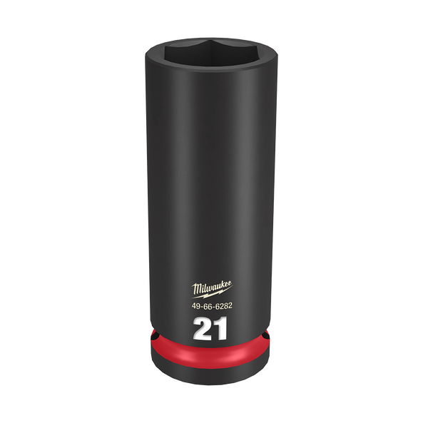 Milwaukee SHOCKWAVE 1/2in Drive 21mm Deep 6 Point Impact Socket 49666282