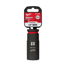 Milwaukee SHOCKWAVE 1/2in Drive 22mm Deep 6 Point Impact Socket 49666283