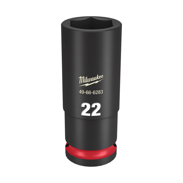 Milwaukee SHOCKWAVE 1/2in Drive 22mm Deep 6 Point Impact Socket 49666283