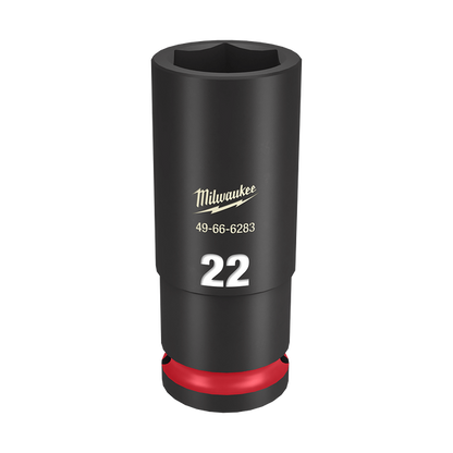 Milwaukee SHOCKWAVE 1/2in Drive 22mm Deep 6 Point Impact Socket 49666283