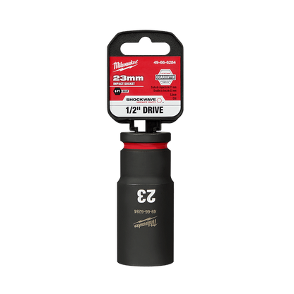 Milwaukee SHOCKWAVE 1/2in Drive 23mm Deep 6 Point Impact Socket 49666284