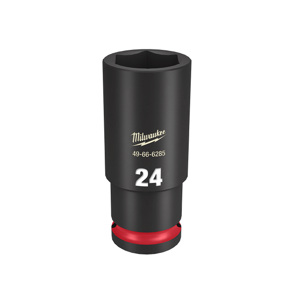 Milwaukee SHOCKWAVE 1/2in Drive 24mm Deep 6 Point Impact Socket 49666285