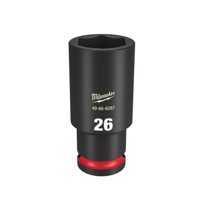 Milwaukee SHOCKWAVE 1/2in Drive 26mm Deep 6 Point Impact Socket 49666287