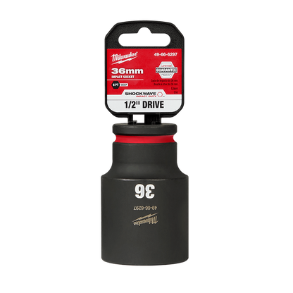 Milwaukee SHOCKWAVE 1/2in Drive 36mm Deep 6 Point Impact Socket 49666297