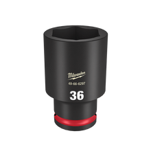 Milwaukee SHOCKWAVE 1/2in Drive 36mm Deep 6 Point Impact Socket 49666297