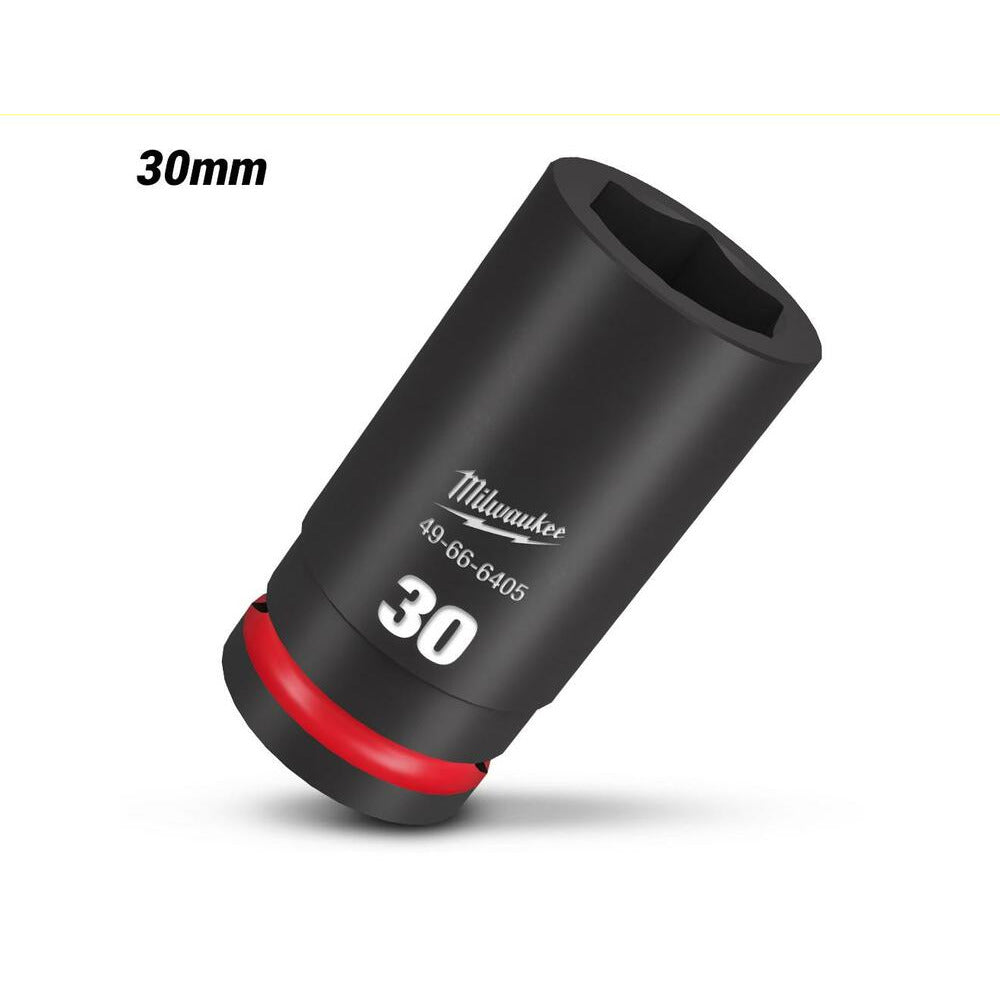 Milwaukee 49666405 3/4" Drive 30mm Metric Shockwave Deep 6 Point Impact Socket