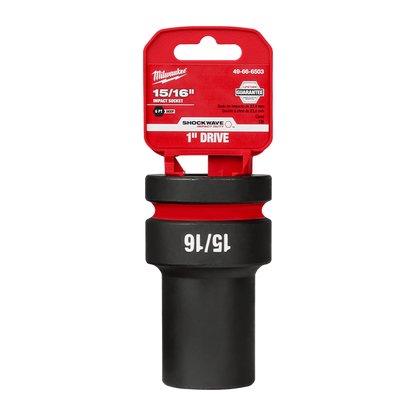 Milwaukee SHOCKWAVE 1in Drive 15/16in Deep 6 Point Impact Socket 49666503