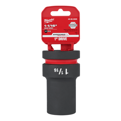 Milwaukee SHOCKWAVE 1in Drive 1-1/16in Deep 6 Point Impact Socket 49666505