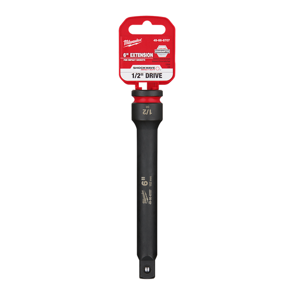 Milwaukee SHOCKWAVE 1/2in Drive 152mm (6in) Impact Socket Extension 49666707