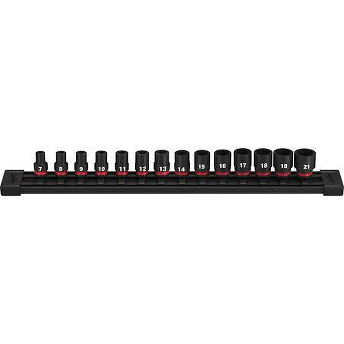 Milwaukee SHOCKWAVE 3/8in Drive 14PC Metric Standard 6 Point Impact Socket Set 49667007