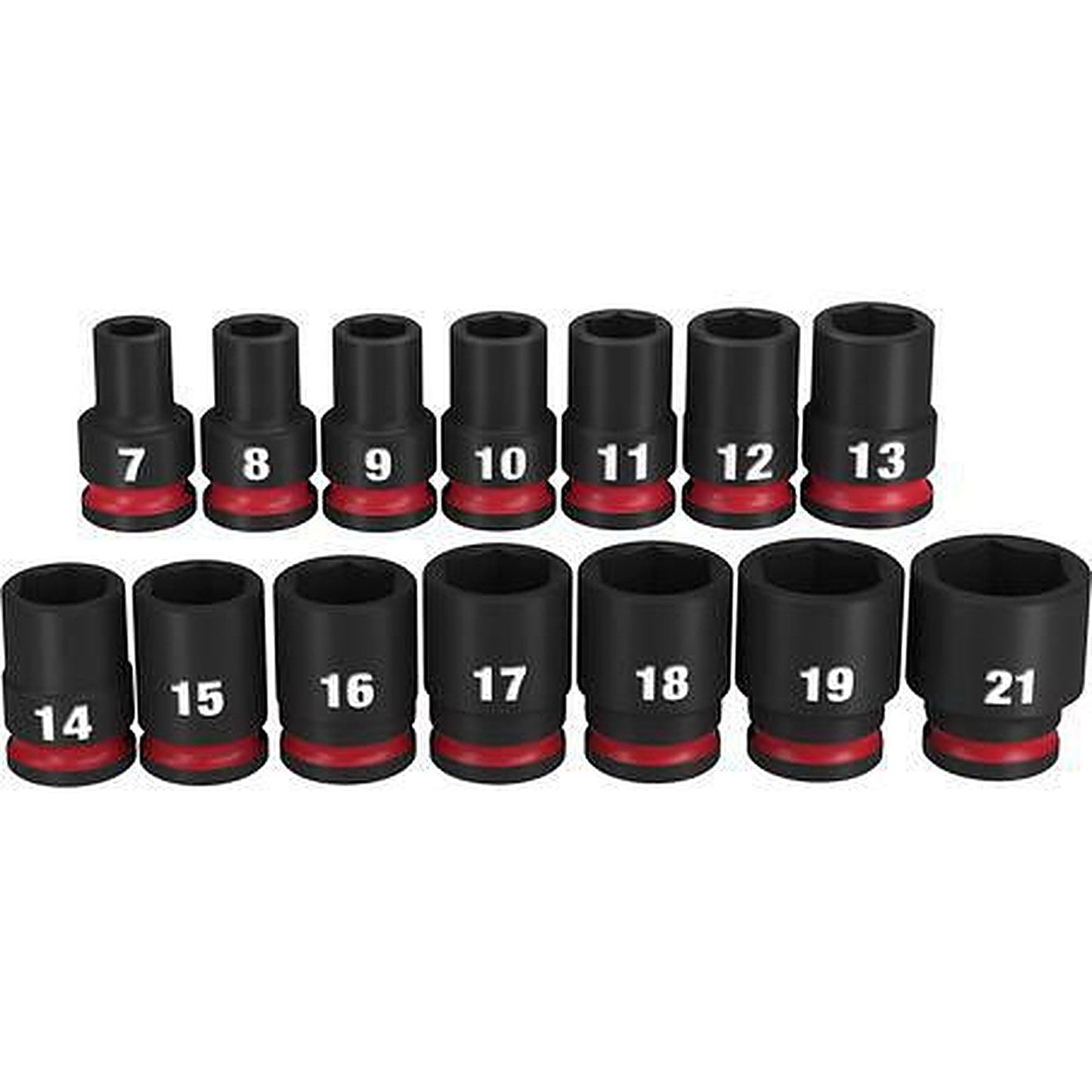 Milwaukee SHOCKWAVE 3/8in Drive 14PC Metric Standard 6 Point Impact Socket Set 49667007